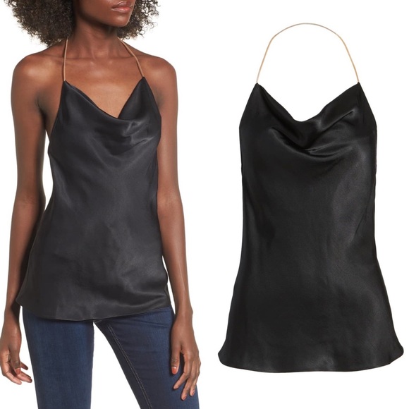 WAYF Iggy Chain Cowl Neck Tank - Picture 1 of 5